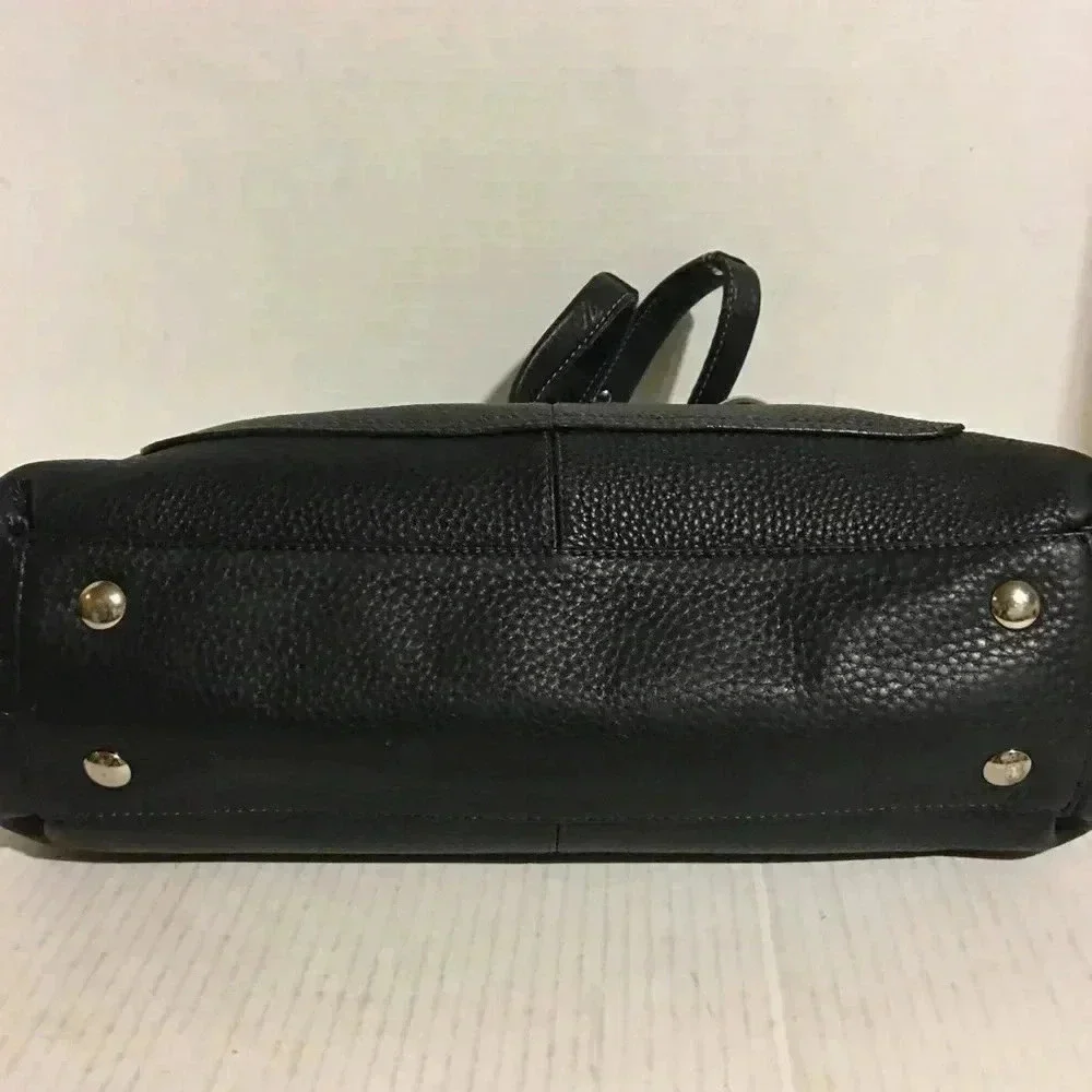 Coach Black leather satchel handbag